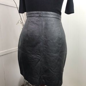 Leather New Port News Skirt